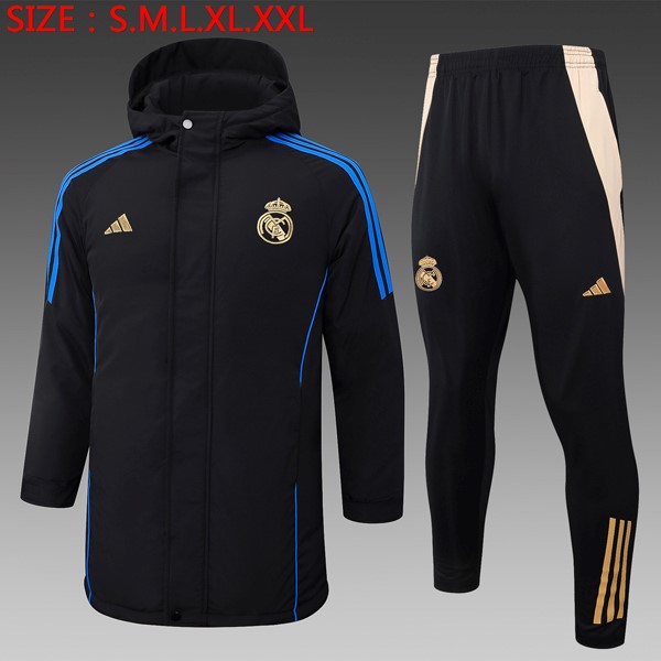 Abrigo Real Madrid Conjunto Completo 2024-25 Negro